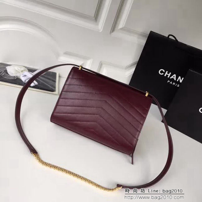 香奈兒CHANEL新品Chanel2018最新火爆款 復古設計小牛皮單肩斜跨包 DSC1111